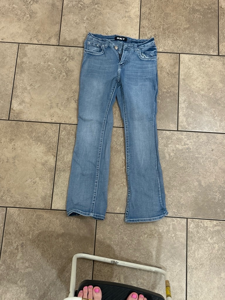 Sky Light Blue Bootcut Jeans  Sky